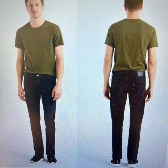 LEVIS MEN BLACK 513 straight legs in size 38 waist - Picture 1 of 7